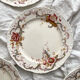 6 polychrome ironstone dinner plates "Wentworth" by Emile Bourgeois