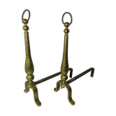 Century brass chenet 19th