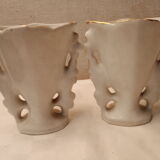 Pair of porcelain vases of bets at the end of 19th