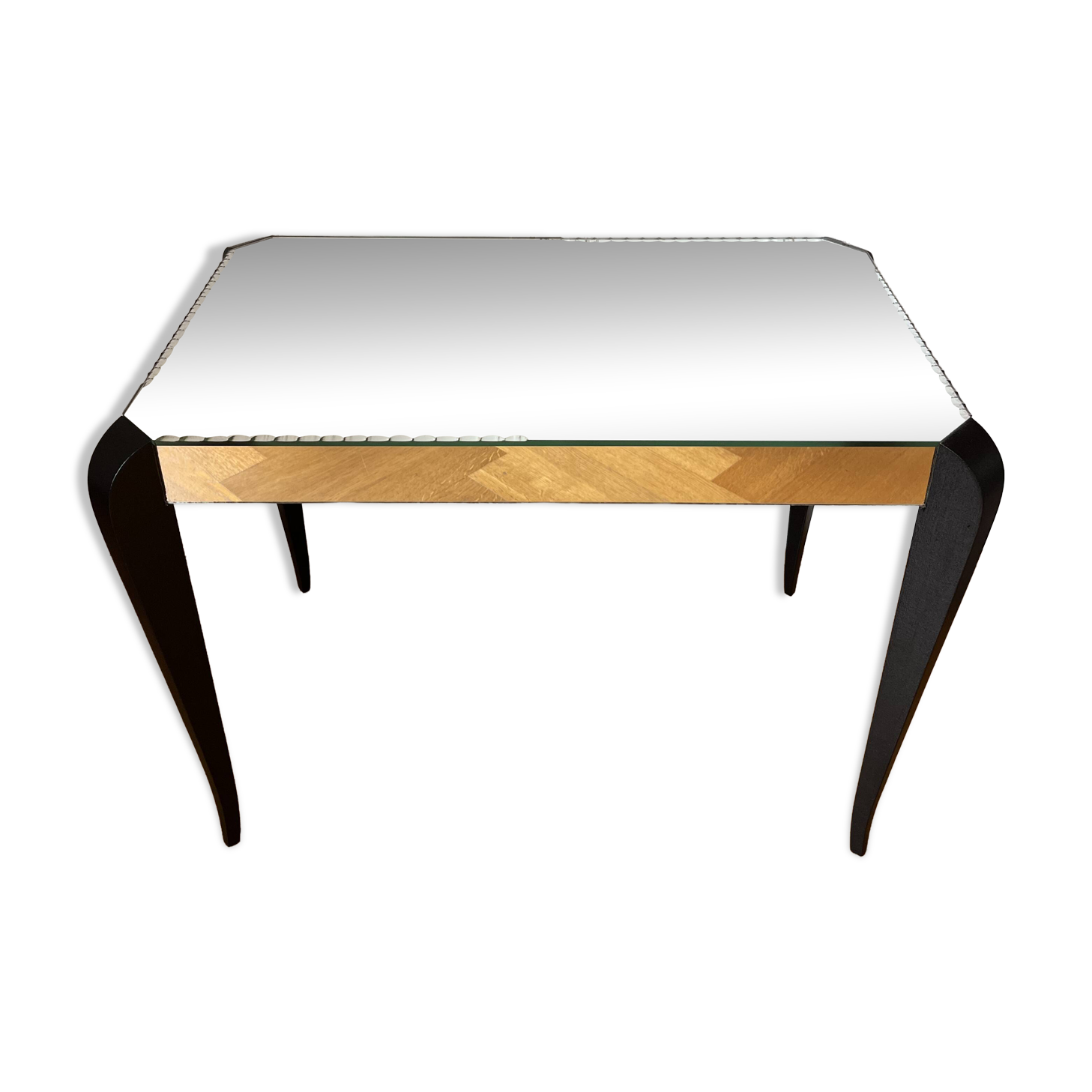 Table basse miroir années 40/50 Art Déco