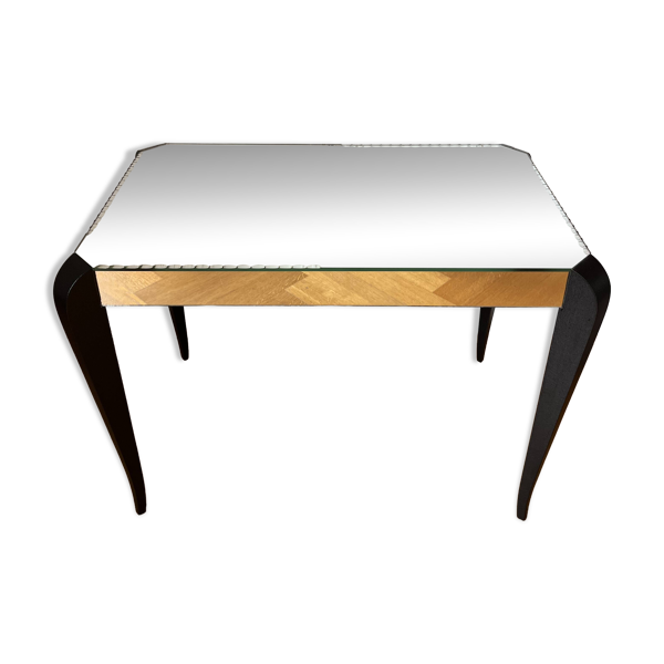 Table basse miroir années 40/50 Art Déco