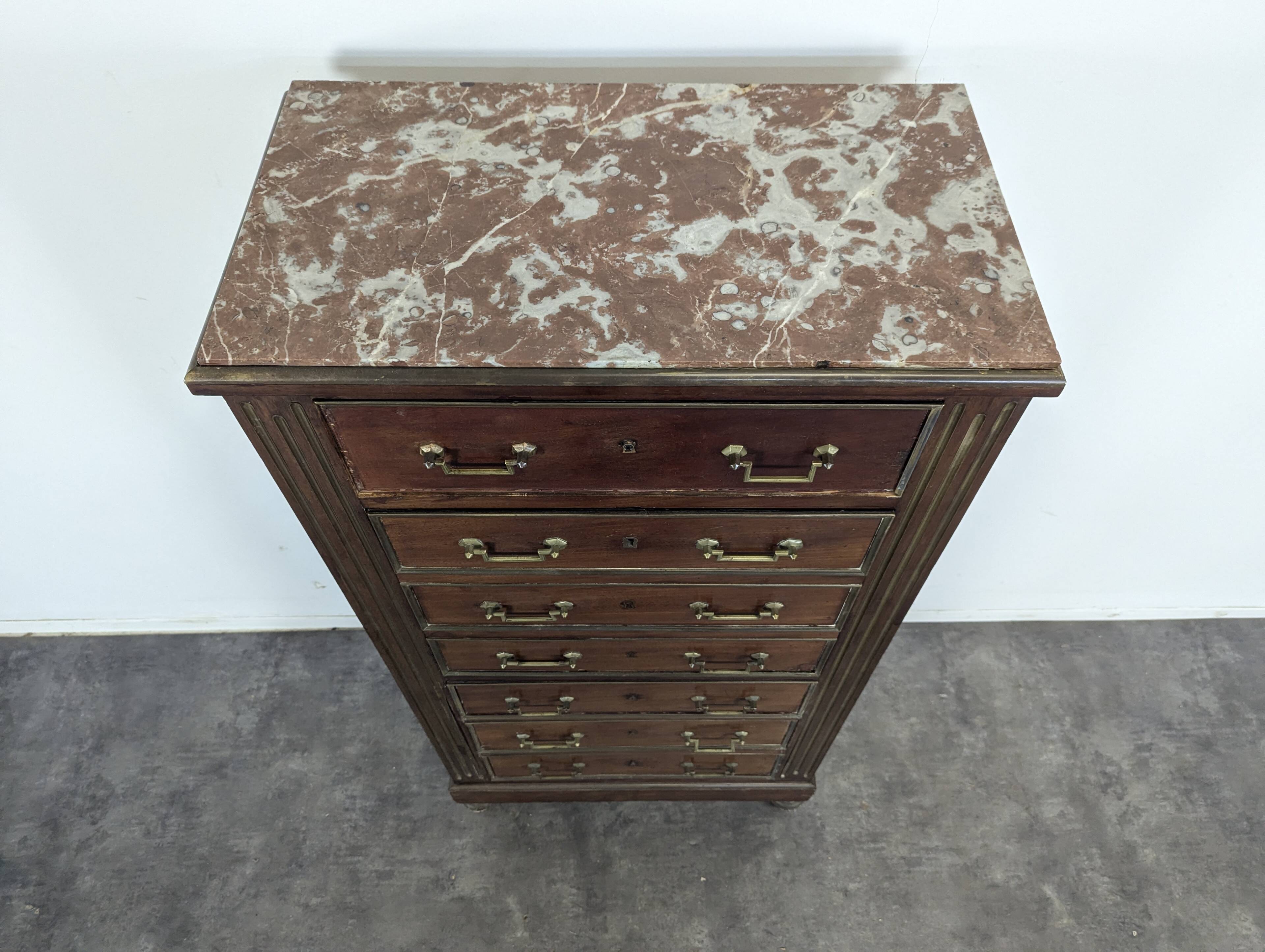 Louis XVI style trompe l'oeil weekly secretary