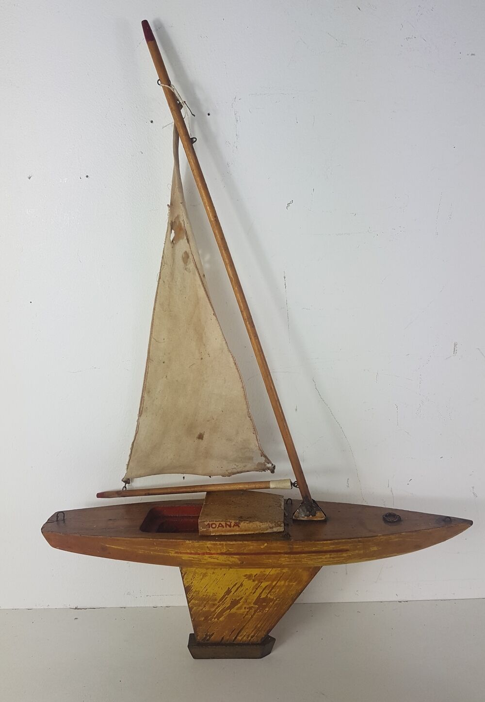 Ancient basin sailboat