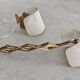 Pair of adjustable scissor wall lamps Mid Century Modern by Alfred Müller for AMBA
