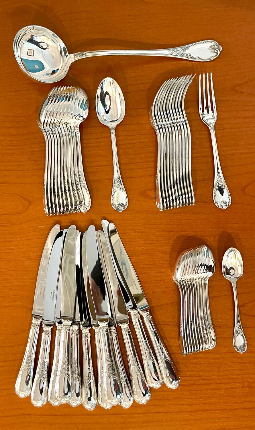 Christofle Marly 49-piece cutlery set in superb condition