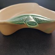 Plate ripient pocket empty faience barbotine mars