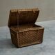 Commode en osier et fer forgé, XIXe siècle, style primitif