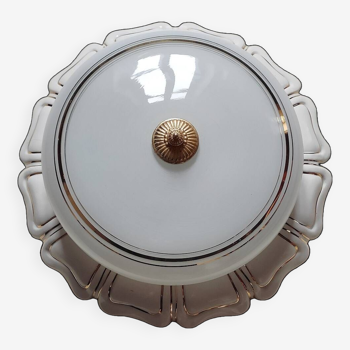 Earthenware and globe ceiling or wall light