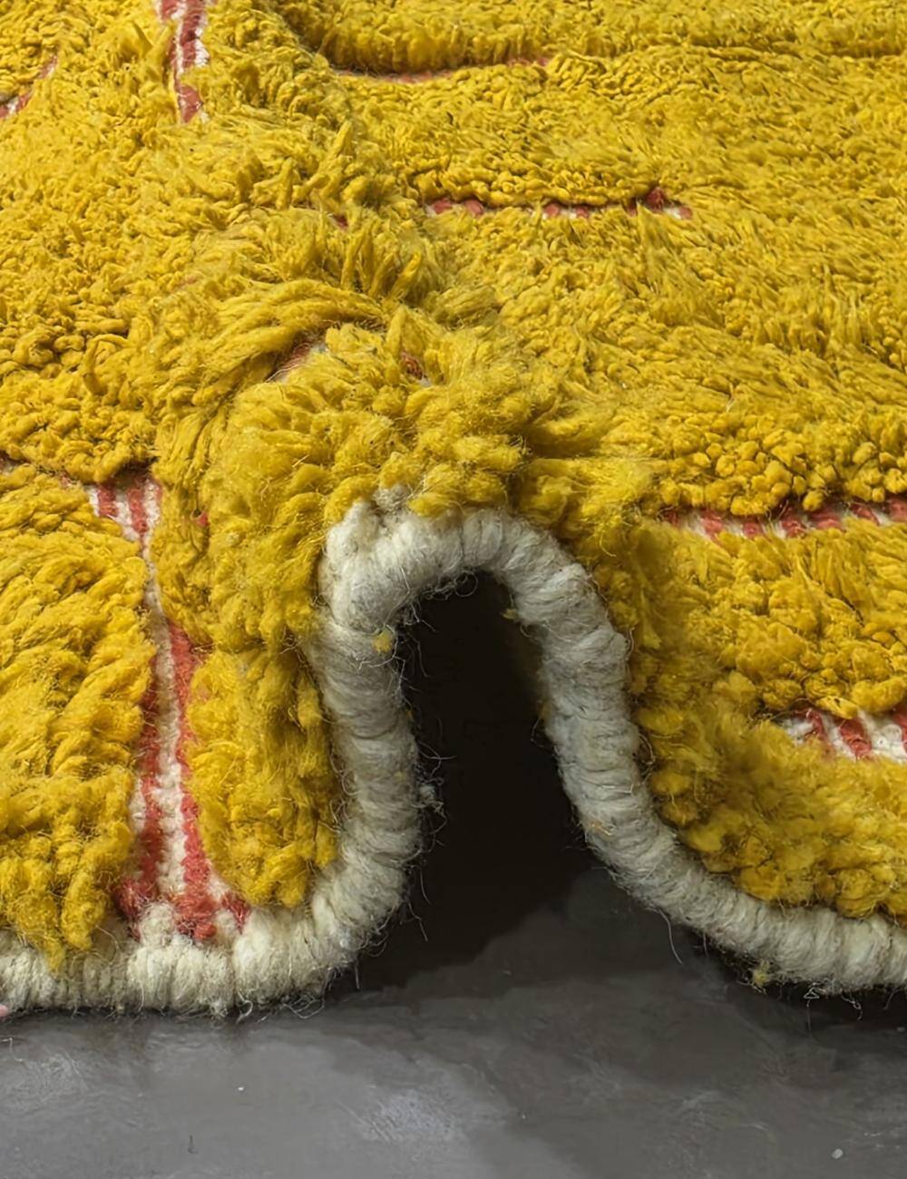 Berber Carpet Mustard - 273 x 190 cm