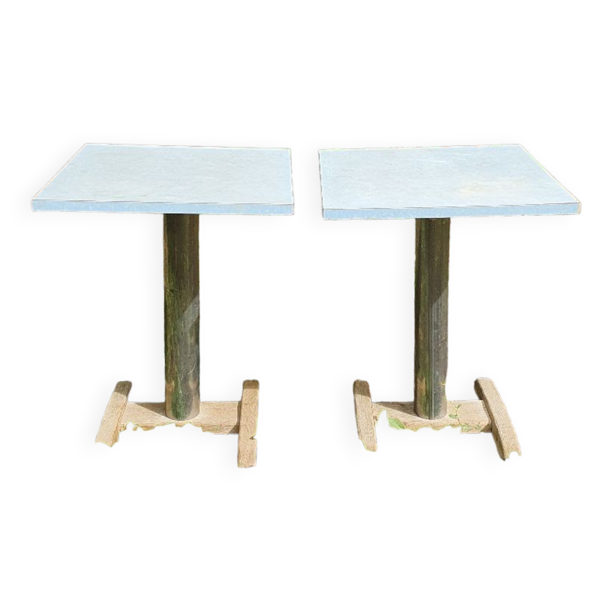 Pair of bistro tables