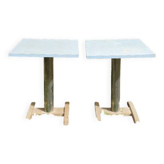 Pair of bistro tables