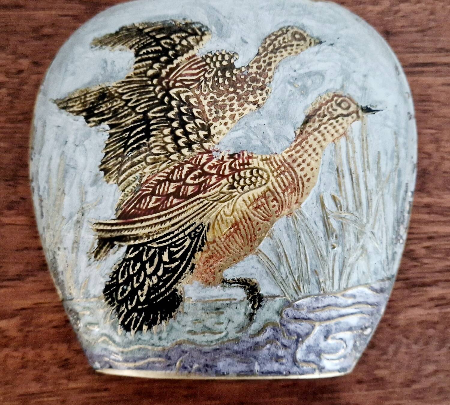 Brass cloisonné vase 1900