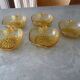 Amber vintage Apple cups