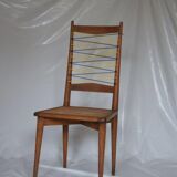 1950 Oak chairs, canning and scoubidou