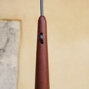Scandinavian suspension opaline and teak by Uno and 'Sten Kristiansson' for Luxus editions
