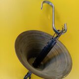 Pair of opaline glass pendant lights