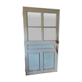 Old fir glass door