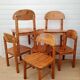 Serie de 6 chaises de Rainer Daumiller 70