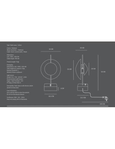 Oxidized metal table lamp, contemporary work.