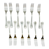Christofle 12 art deco forks model Boreal