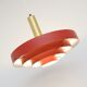 Red Scandinavian lamp, Denmark 1960s