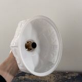 White opaline wall light