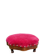 Red velvet footstool in the Louis XV style