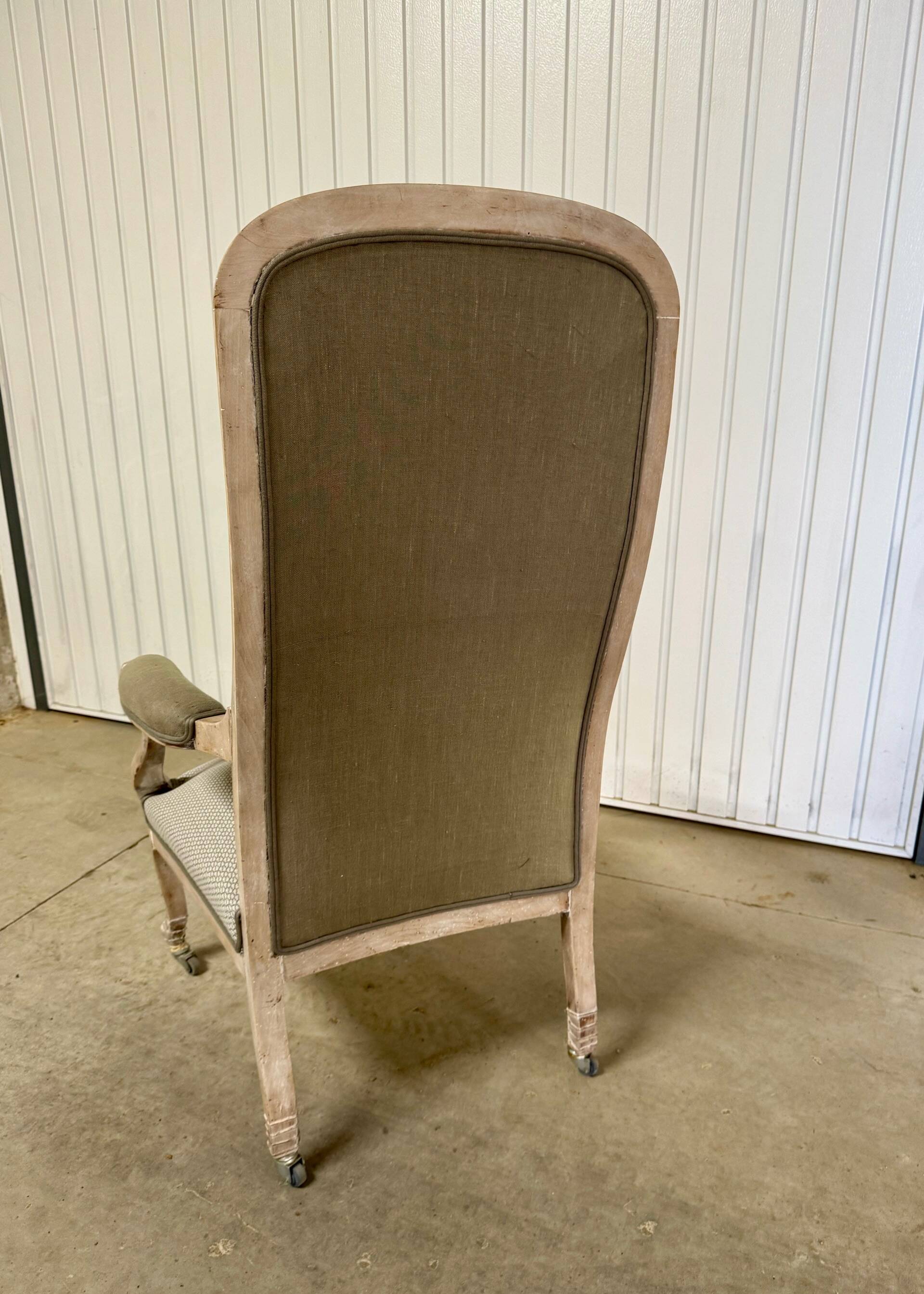 Khaki Voltaire Armchair