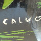 Vintage painting sign Calvo