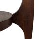 Table d'appoint Art Déco en chêne au design minimaliste