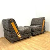 Mid-Century Folding Two-Seat Sofa, 1970s, Czechoslovakia