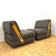 Mid-Century Folding Two-Seat Sofa, 1970s, Czechoslovakia