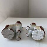 Pair of porcelain pugs Pug dog XIX Germany Saxony Meissen ?