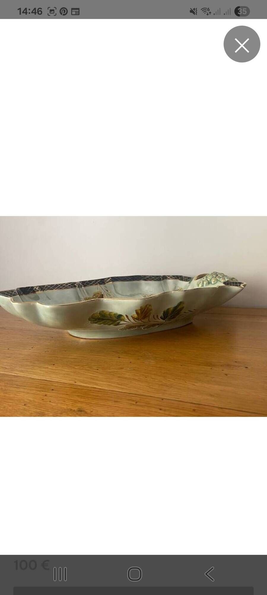 Ceramic basket by Hubert Becquet