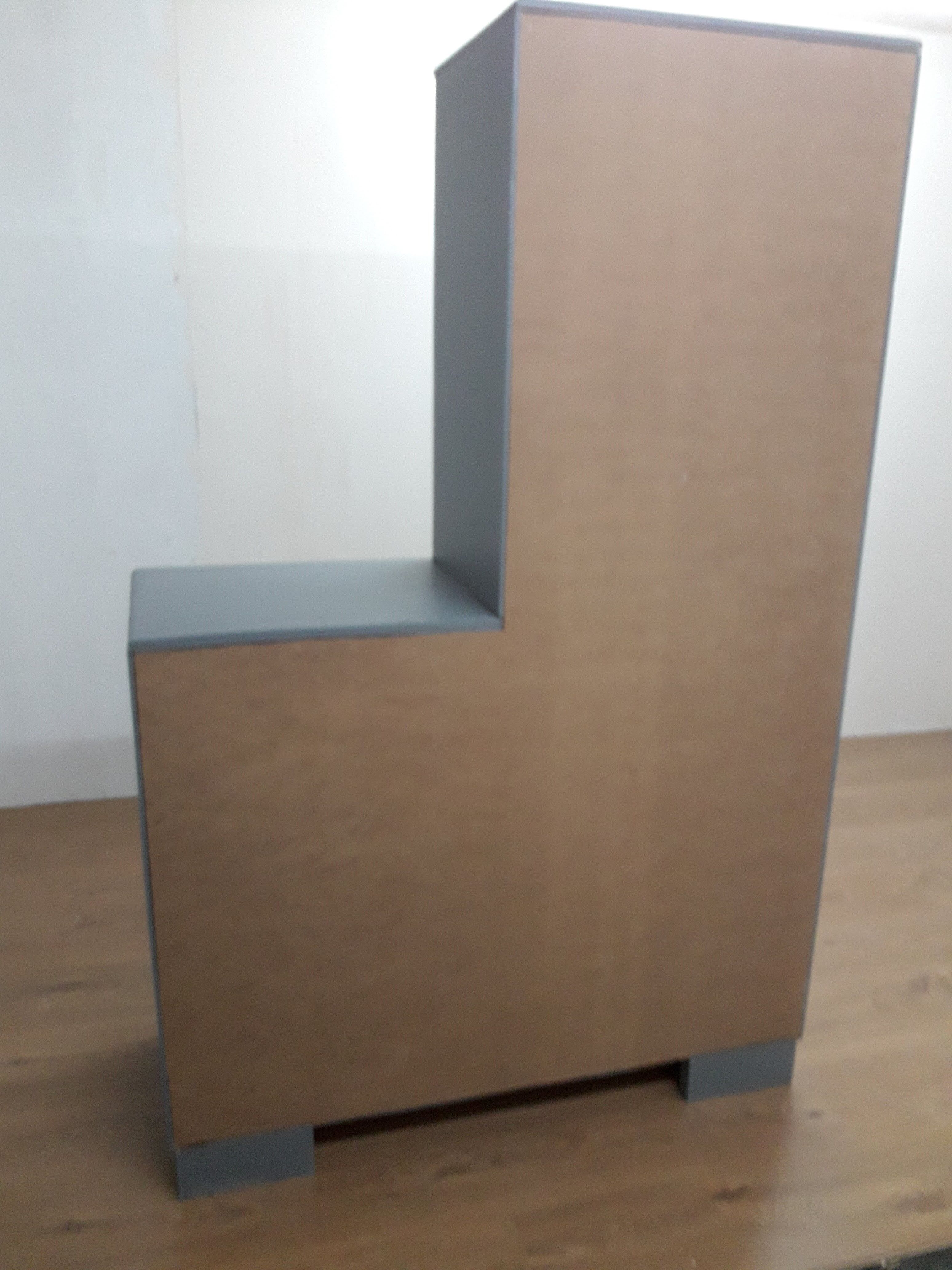 Vintage asymmetrical wardrobe