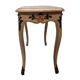 Table peinte classique vintage avec plateau en marbre, années 1950
