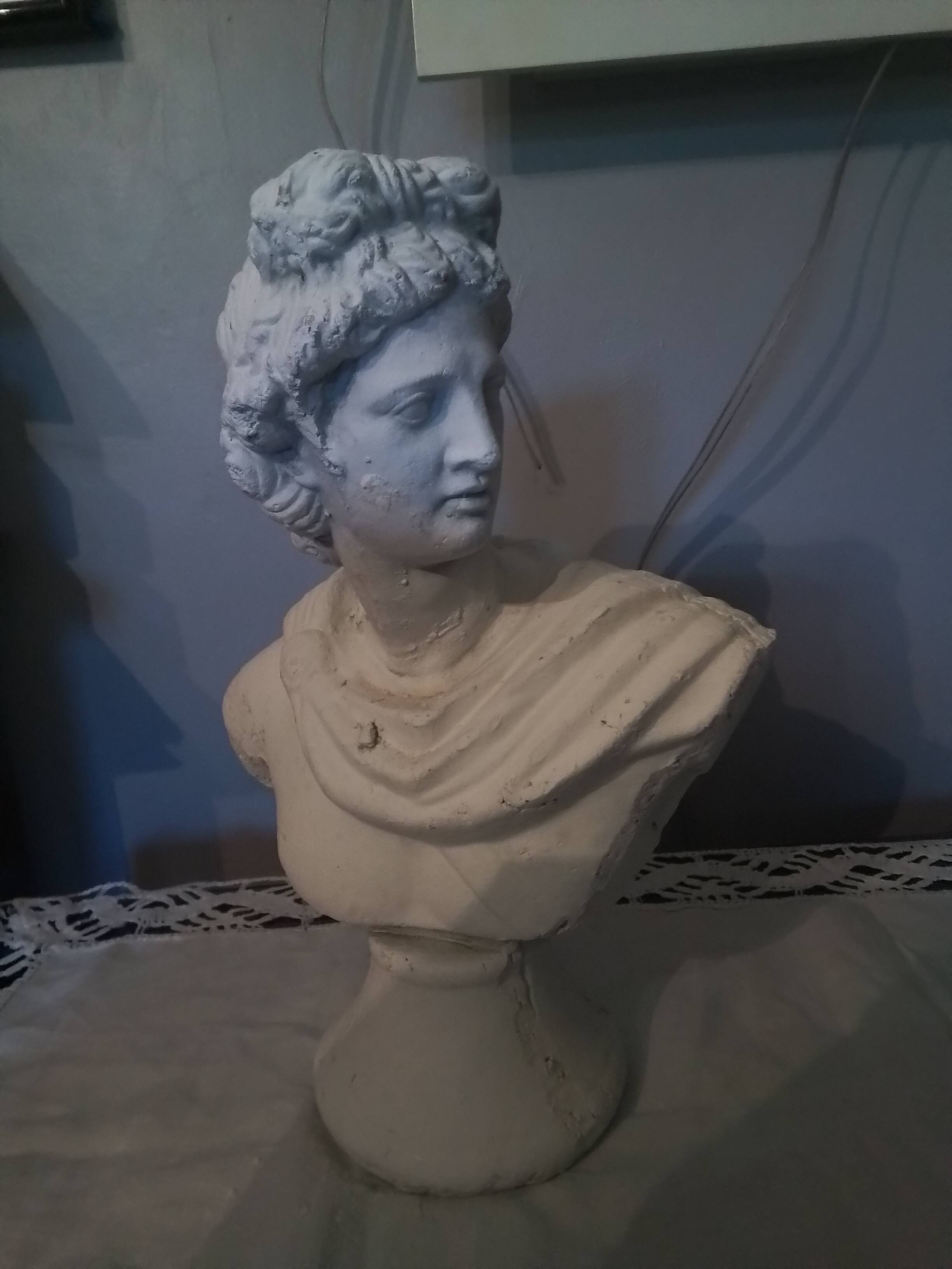 Plaster bust of Poseidon