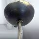 Mid-Century 8 lights brass and opaline glass chandelier. Italy 1950s