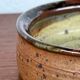 Mid-century modern Danish studio pottery bowl by Bente Lemche, 1960s.