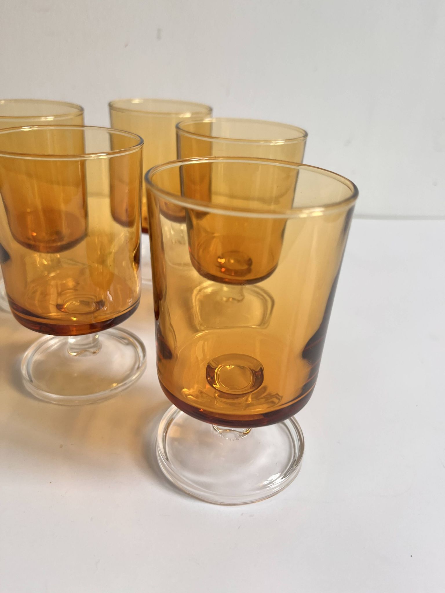 smoked glass wine glass