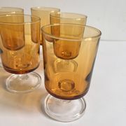 smoked glass wine glass