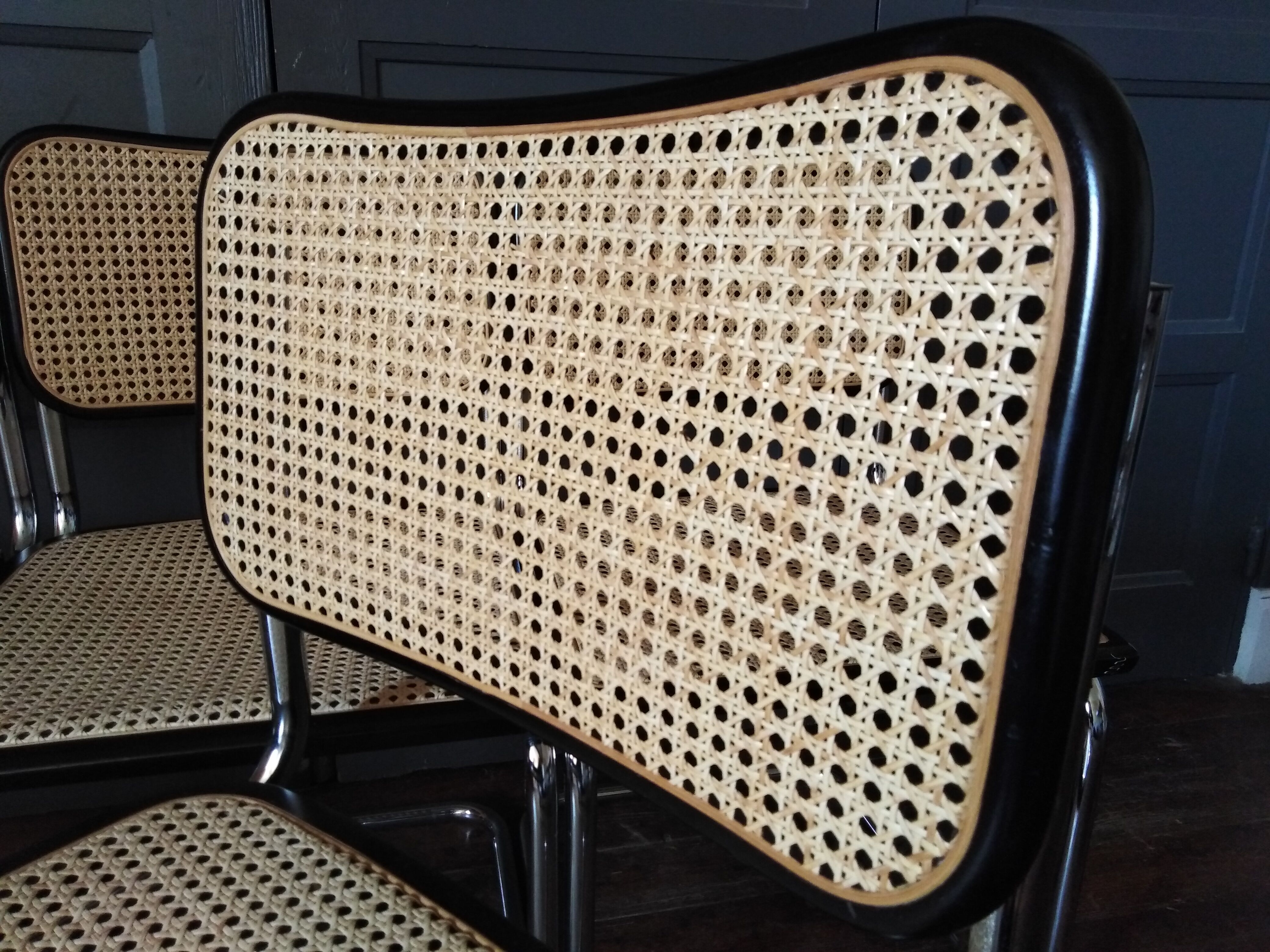 4 chairs Marcel Breuer B32 Cesca 1970