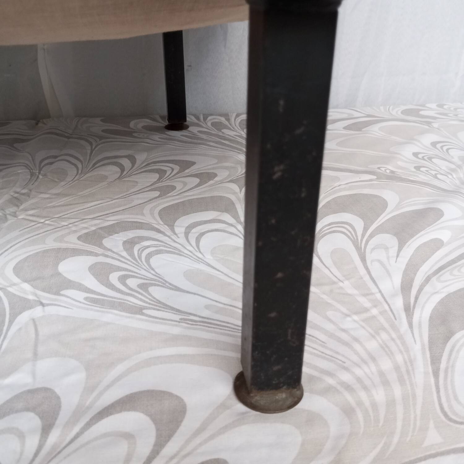 Vintage yellow velvet armchairs