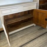 Buffet en sapin peint crème