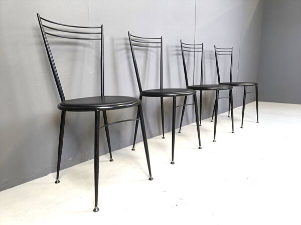 Chaises de salle à manger vintage par Calligaris, années 1980
