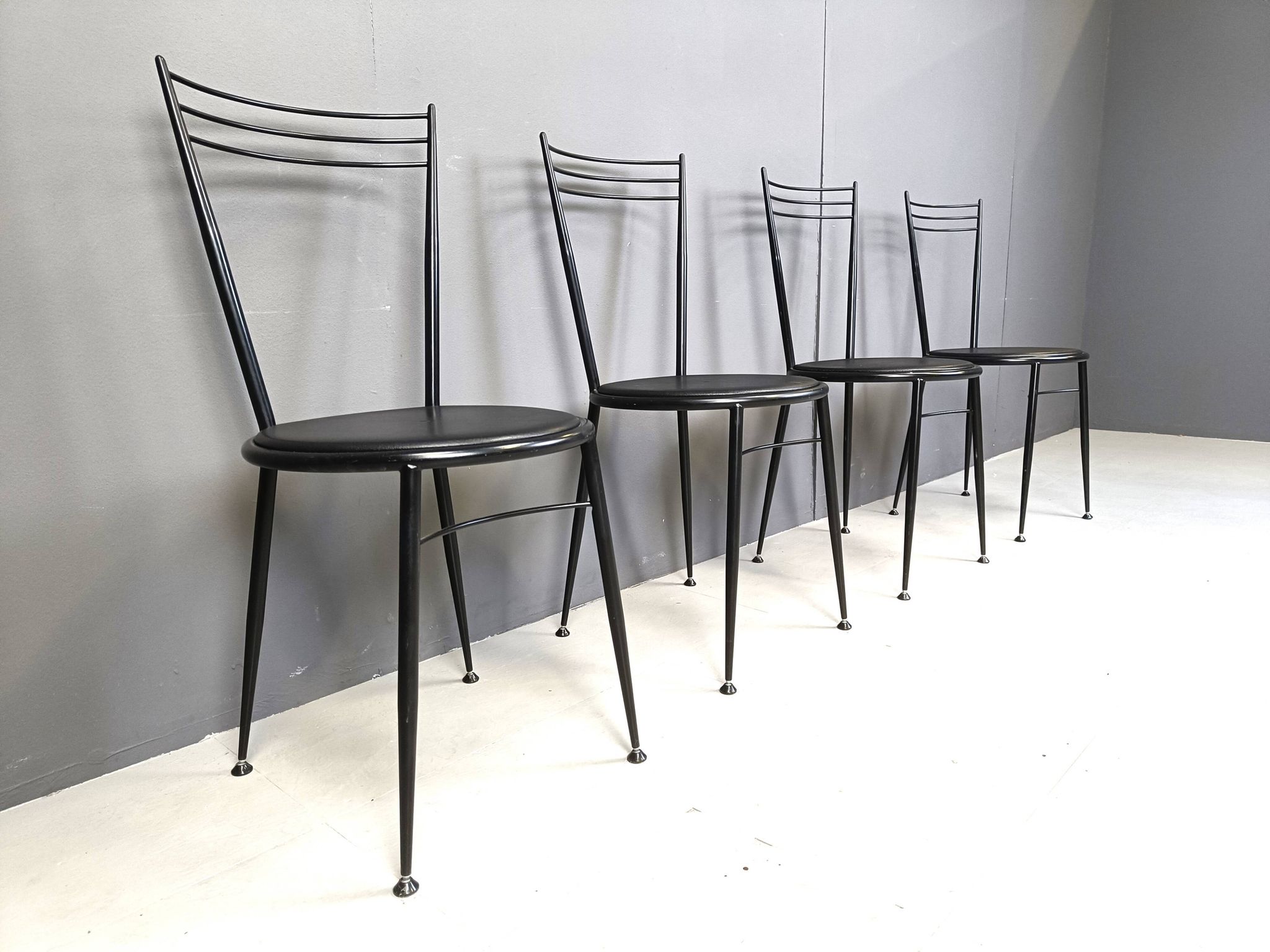 Vintage dining chairs by Calligaris, 1980s