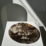Dish in petrified wood