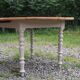 Table de ferme ronde à volets en bois massif – Ø 130 cm