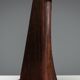 Large mid-century solid rosewood table lamp