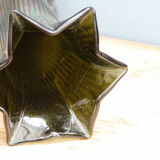 Iridescent glass vase